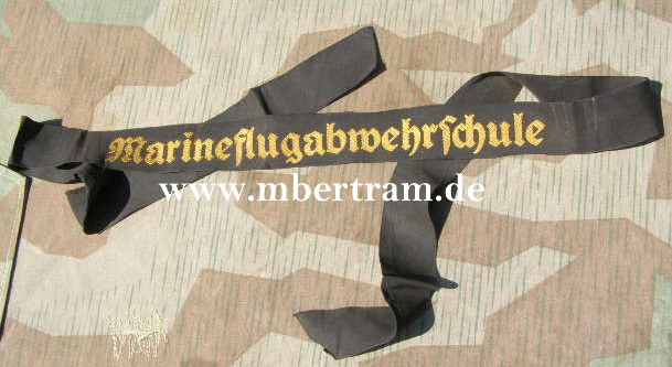 8340-1 Mützenband Kriegsmarine "Marineflugabwehrschule"
