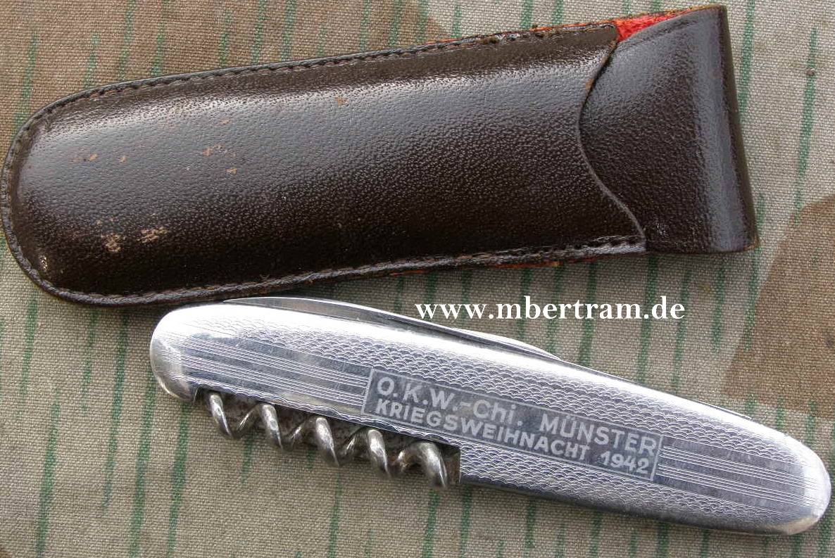 Taschenmesser, O.K.W.-Chi.Münster Kriegsweihnachten 1942