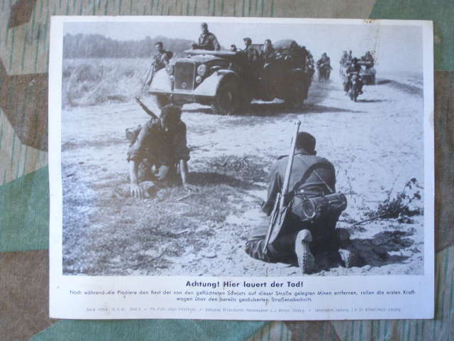 Pressefoto: Minenräumen durch Pioniere Russland 1941