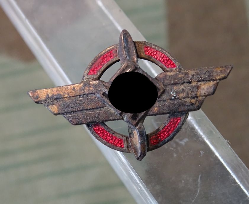 Mitgliedsabzeichen des DLV, deutscher Luftsport Verein, 19mm