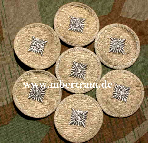 7 Schützensterne, für Tropen Uniformen , Untersetzer