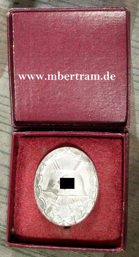 Verwundeten Abzeichen in Silber, Feinzink, Hst. 107, Etui