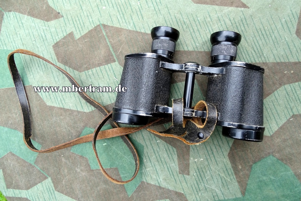 WH Dienstglas 6x30, dow, Strichplatte, Riemen, Lasche