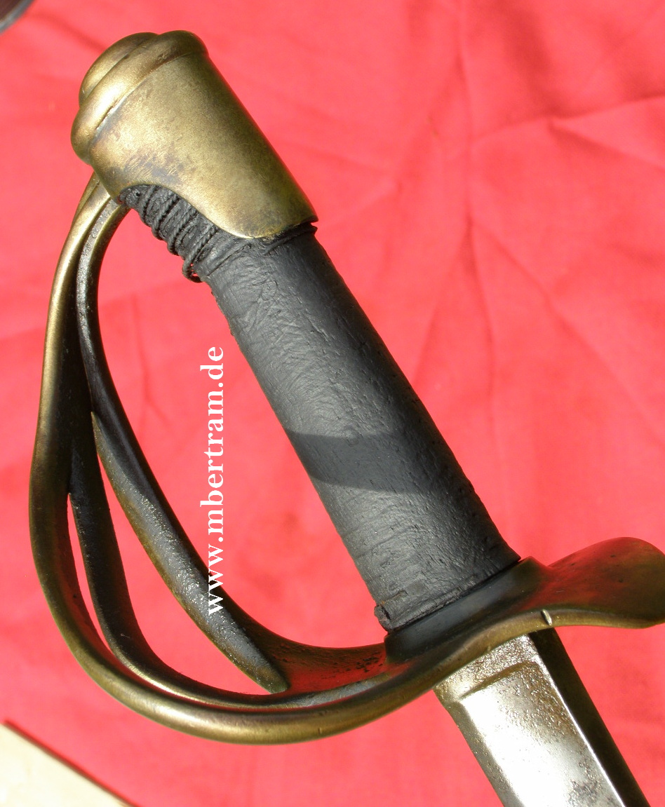 10285-12 Französischer Kavalleriesäbel M 1822, preuss. Beutewaffe