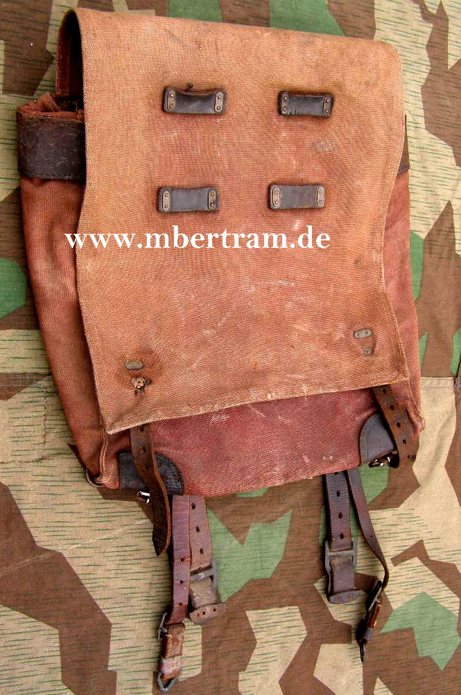 Spätes Ersatzstoff Sturmgepäck 1. Weltkrieg 1917, Riemen