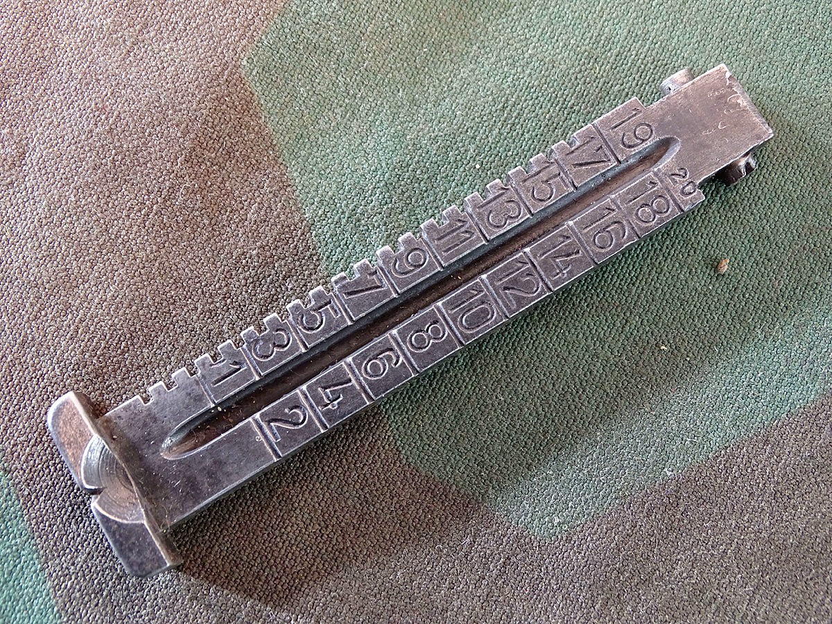 Visierschiene für K 98 , 2 Weltkrieg