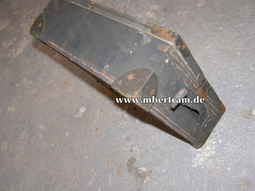 Waffenmeisterkiste:  Lehre für Abstand des Keils 21cm Mrs. 18 kl.