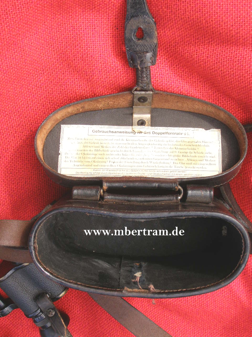 10441-7 Preussisches Militär- Dienstfernglas Doppelfernrohr 1903