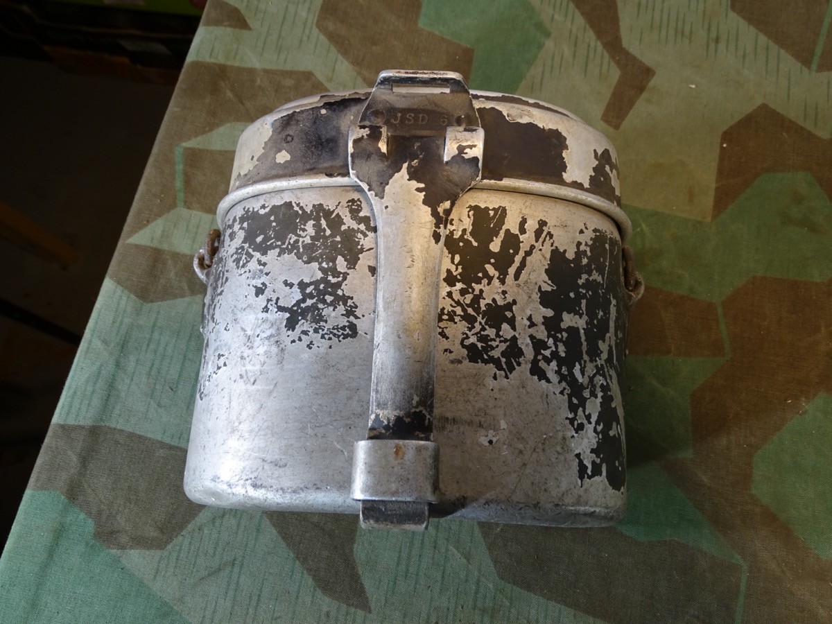 Wehrmacht Kochgeschirr JSD 1936/38, nummerngleicher Hersteller, 2 Baujahre