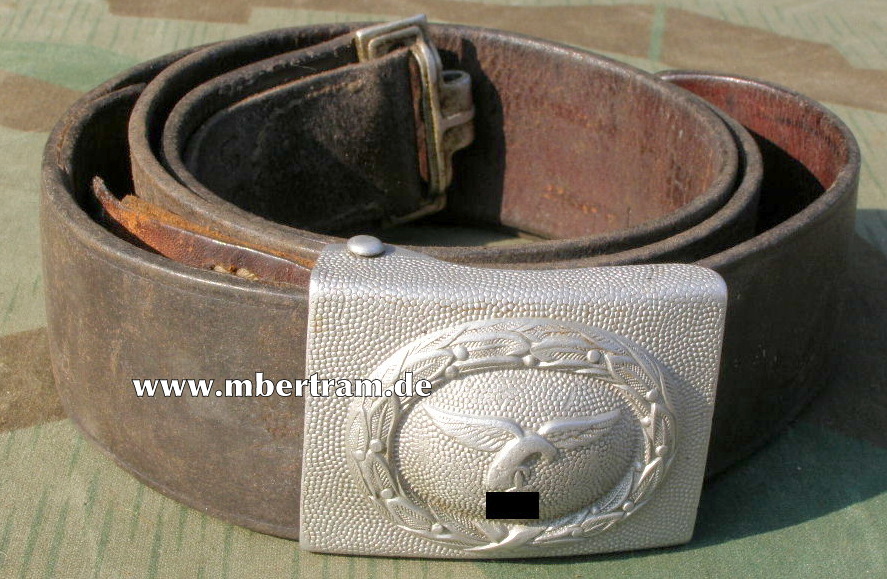 LUFTWAFFE KOPPELSCHLOSS ALU 1. MODELL , MIT RIEMEN