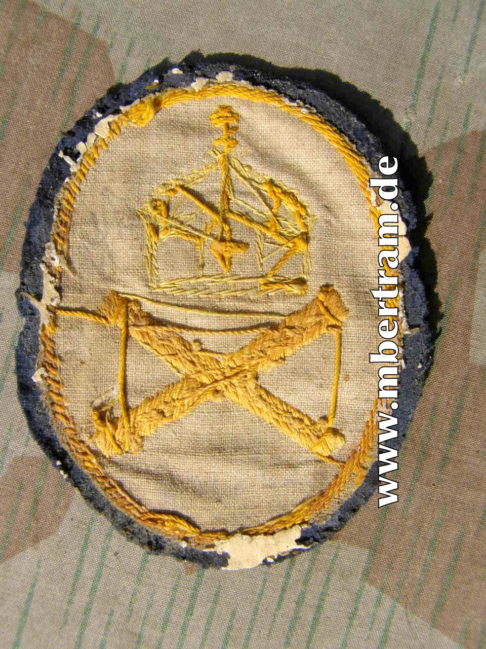 Ärmelabzeichen e. Bootsgasten, Kaiseryacht Hohenzollern
