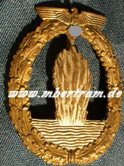 Minensucher-Kriegsabzeichen, Hersteller .R.K.