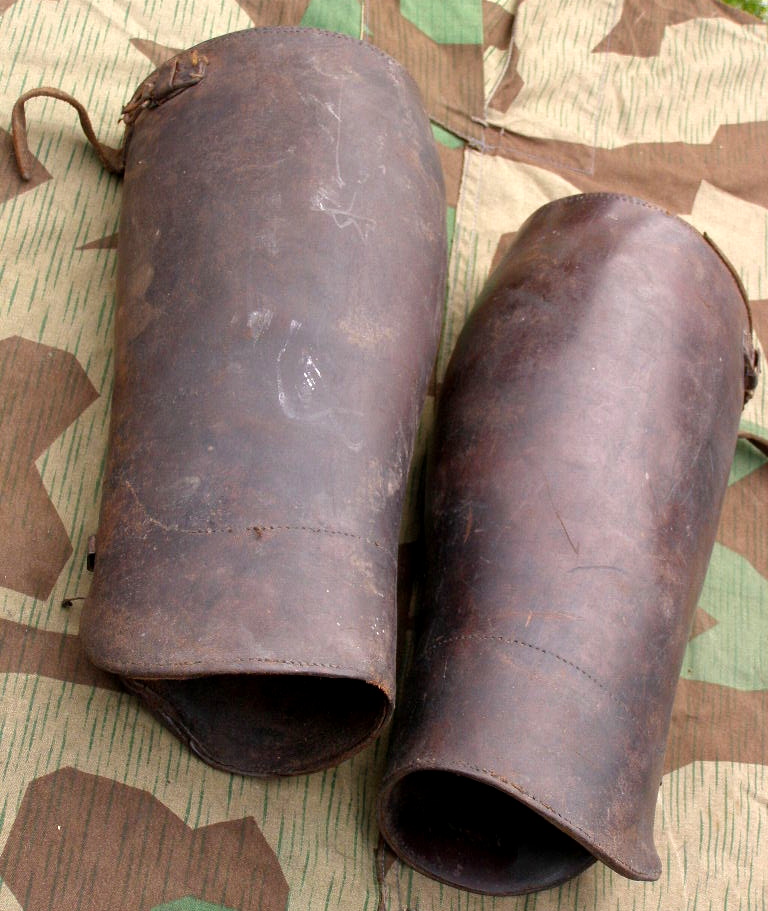 Wehrmacht/SS/ NSKK/ Polizei, schw. Ledergamaschen 1938