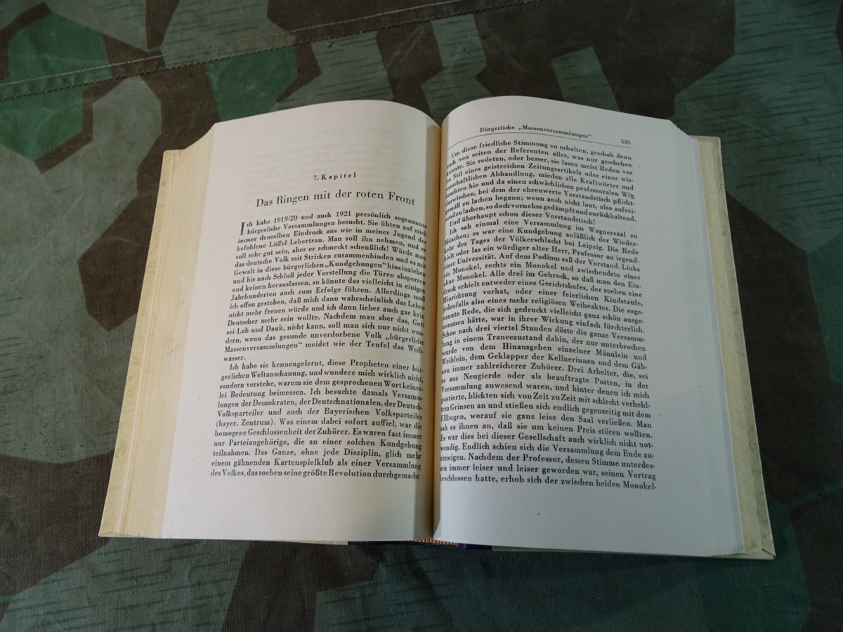 Mein Kampf, A.Hitler, Hochzeitsausgabe München, Pappschuber, Top Zustand, 1942 Mein Kampf, A.Hitler, Hochzeitsausgabe München, Pappschuber, Top Zustand, 1942