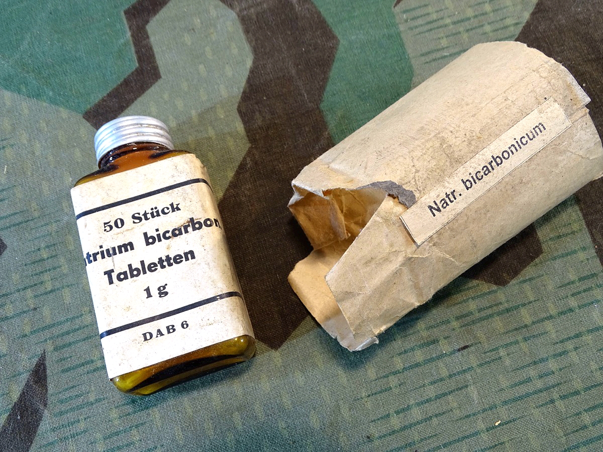 Originalbefüllte Flasche 50 Stück Natrium Bicarbonat Tabletten zu 1 g, DAB 6, mit Papphülle