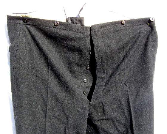 3141-2 Allg.SS, NSKK, HJ Führer, Panzer: Schwarze grade Hose