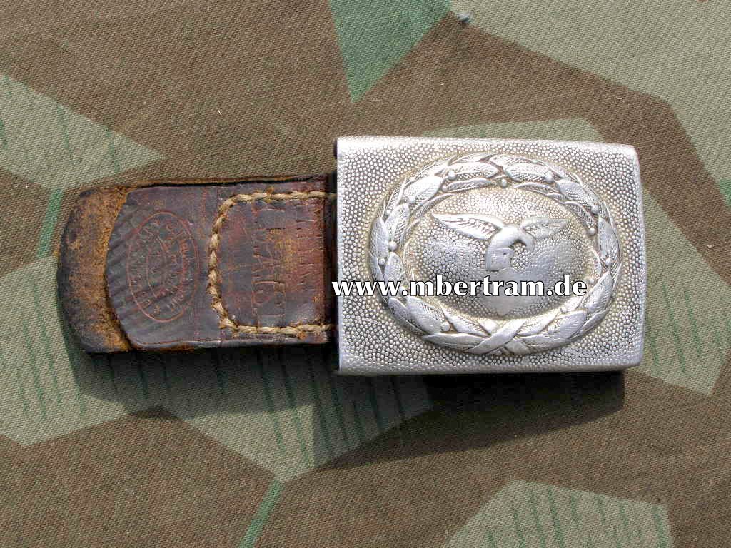 Luftwaffe Koppelschloß 1. Modell Alu, entnazt., " J.D.1937"