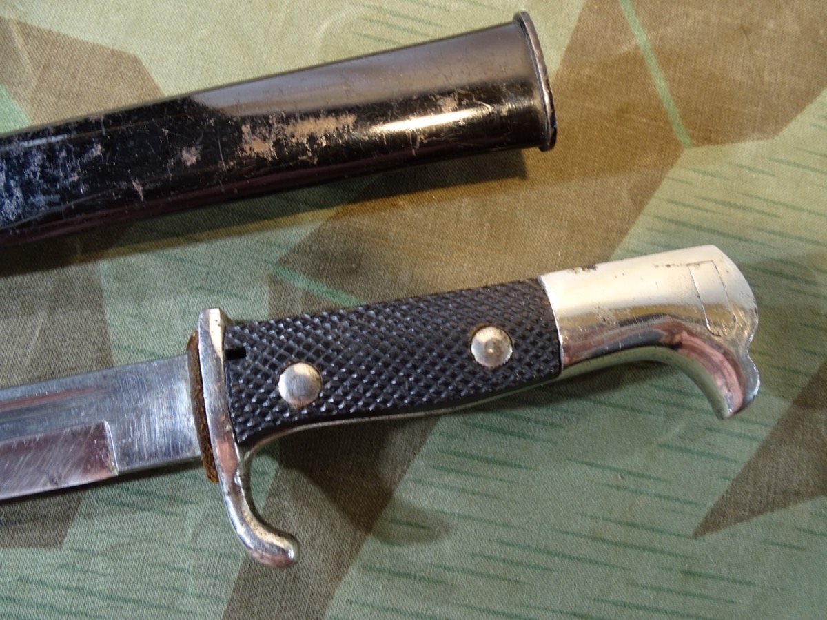 Frühes Modell, Aufpflanzbares Wehrmachts u. Reichswehr Extra Seitengewehr KS 98, verschraubte Griffschalen