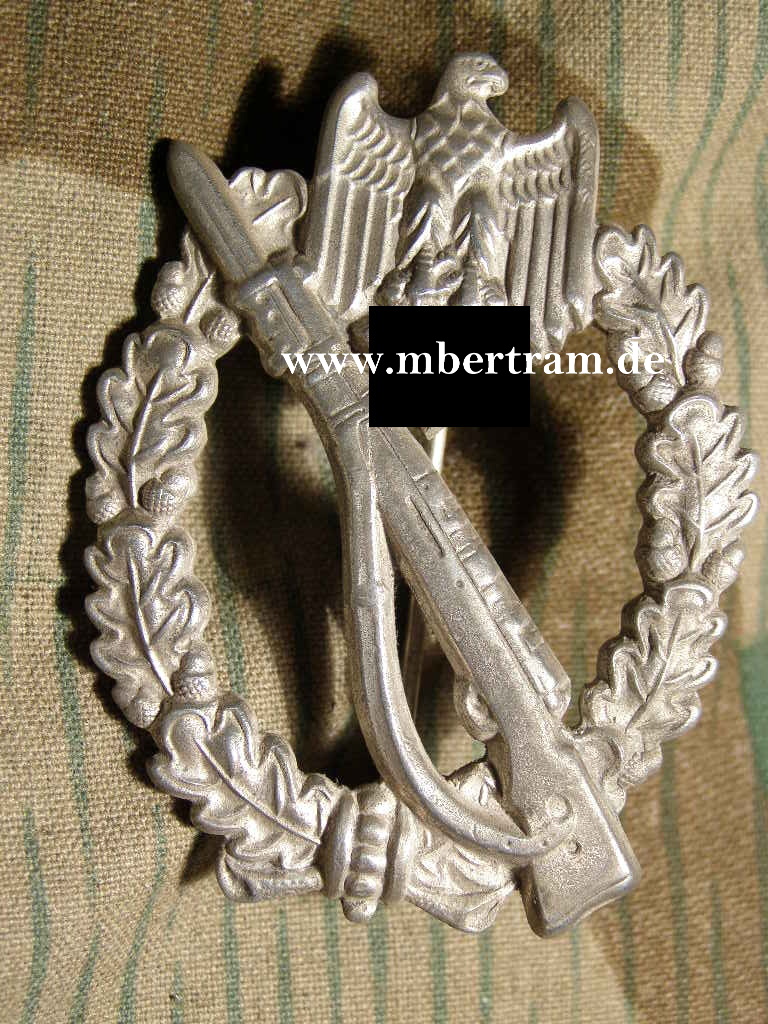 Infanterie Sturmabzeichen in Silber, Feinzink, " BSW"