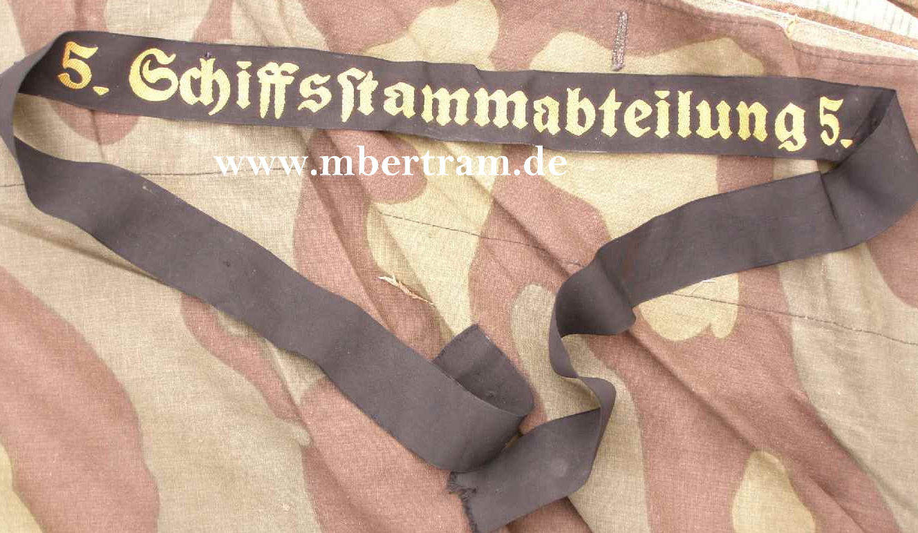 Mützenband Kriegsmarine "5. Schiffsstammabteilung 5"