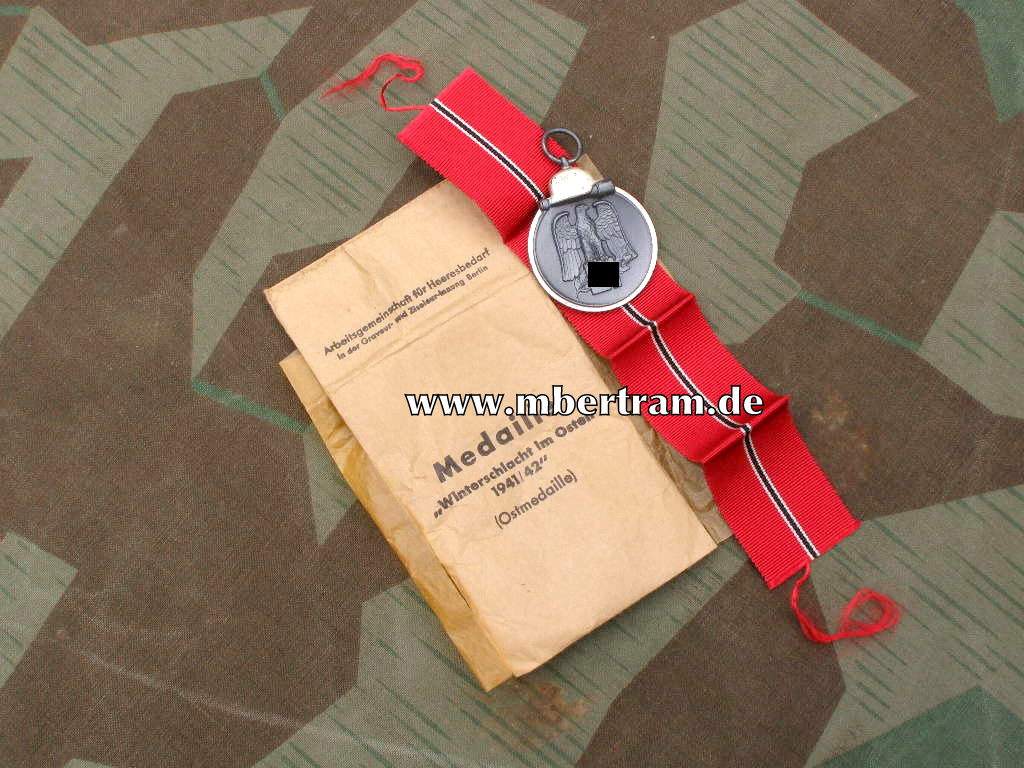 Medaille Winterschlacht im Osten 1941/42, TÜTE