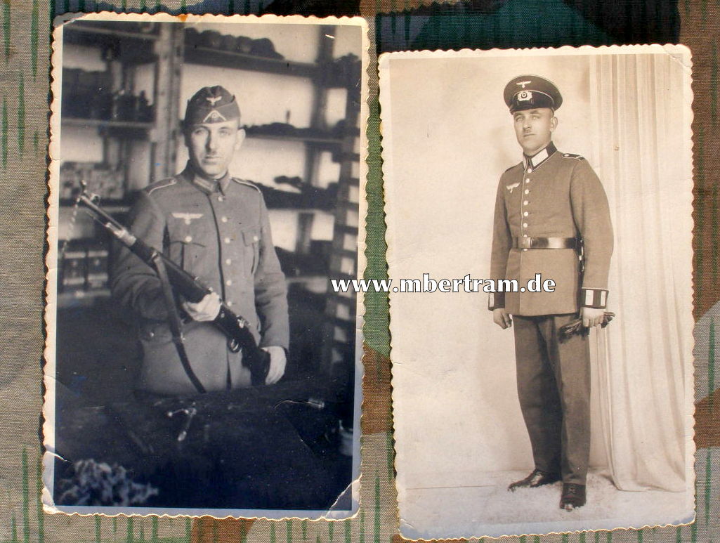 2 Fotos Infanterist Wehrmacht, Inf. Rgt. 514