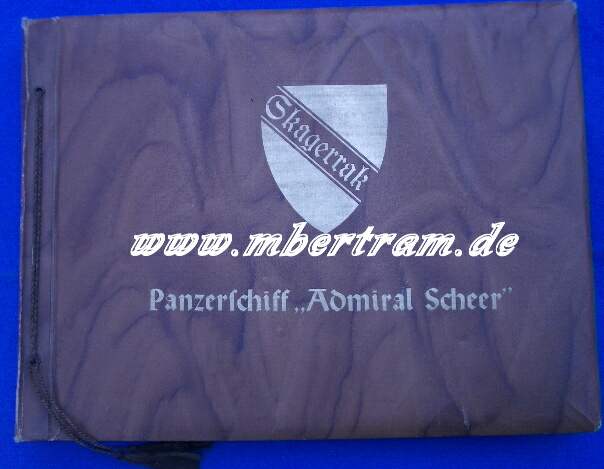 Blanko-Dienstzeitalbum: Panzerschiff "Admiral Scheer"