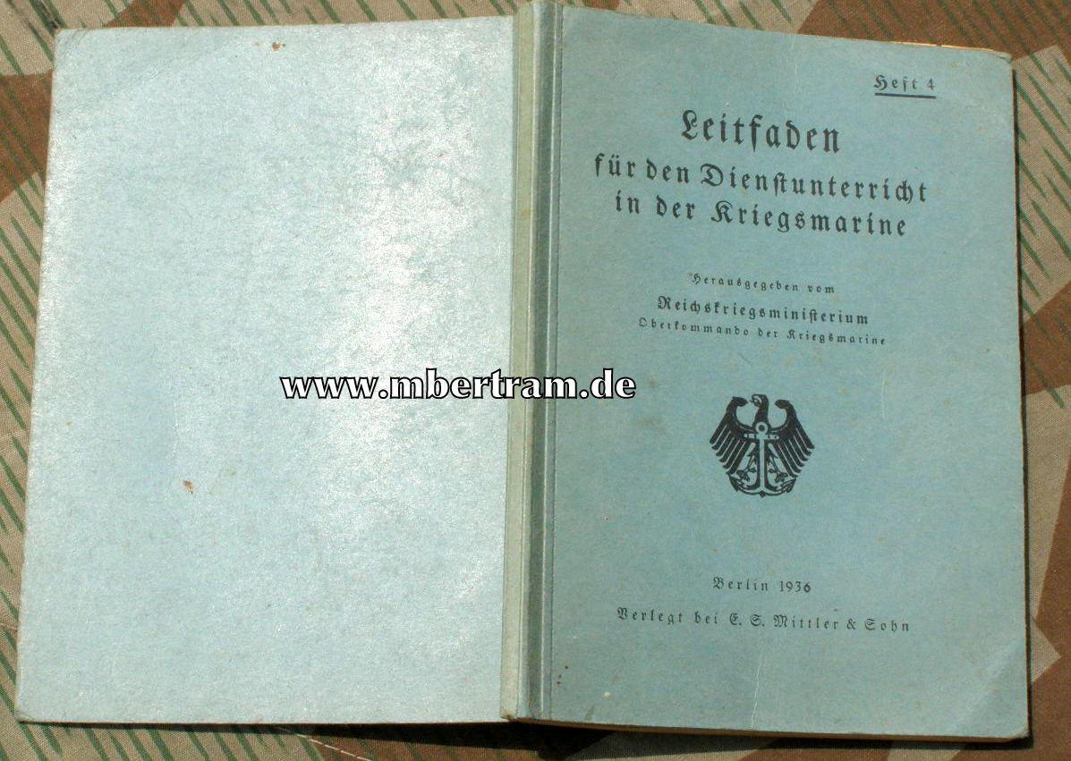 Leitfaden für den Dienstunterricht i.d. Kriegssmarine, 1936