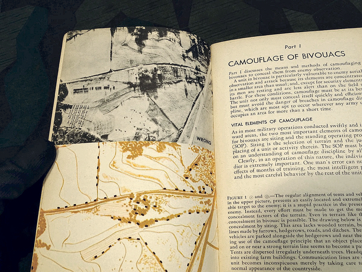FM 5-20 C , Carmouflage of Bivouacs, Command Posts, Supply Points and medical instalations 1944