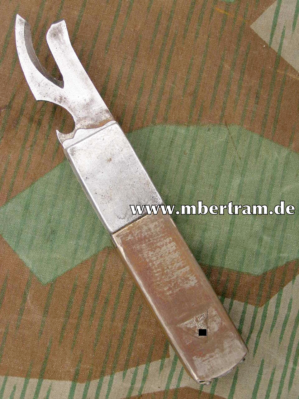 Wehrmacht frühe Halterung für 4-teiliges Feld Essbesteck