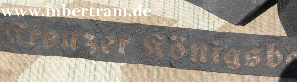 Mützenband Kriegsmarine "Kreuzer Königsberg "