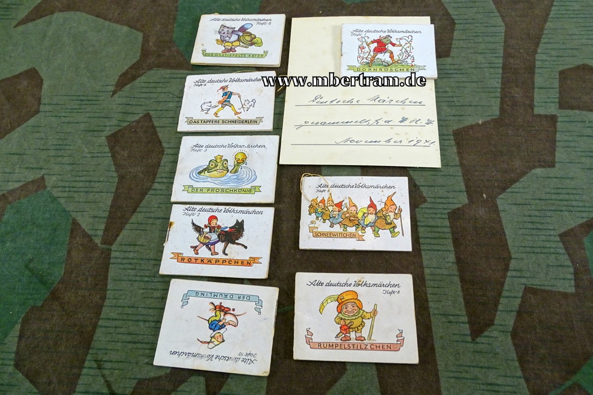 WHW - 3. KWHW ,15./16.11.1941 , " Alte deutsche Volksmärchen " 8 Heftchen