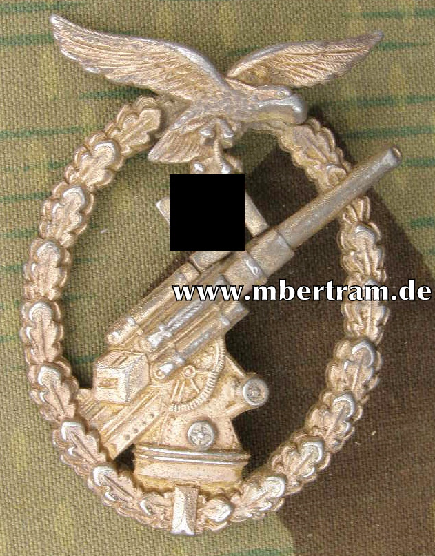 Flakkampfabzeichen der Luftwaffe, Feinzink, Hst.:" GWL"