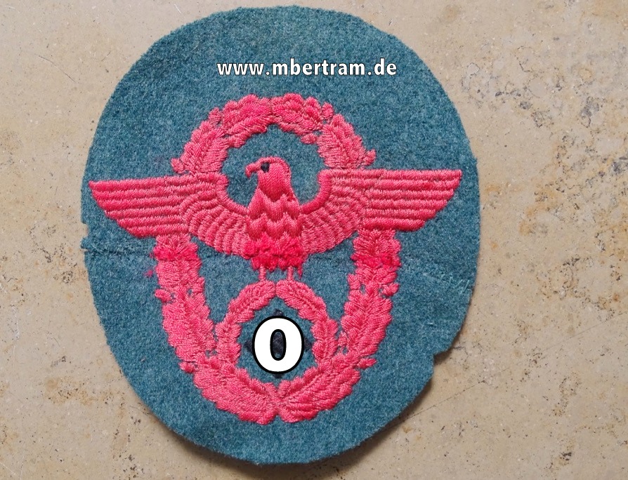 Ärmeladler Feuerwehr / Feuerlöschpolizei auf grünem Tuch