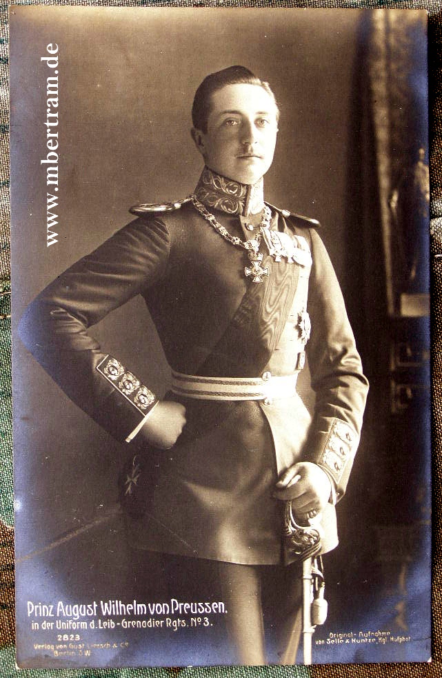 Prinz August Wilhelm v. Preussen 1916. in Uniform