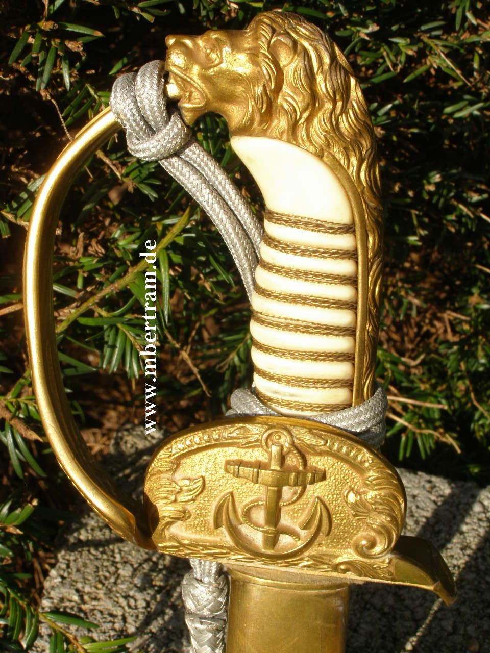 Kriegsmarine Offizierssbel, WKC, Gehänge, Portepee