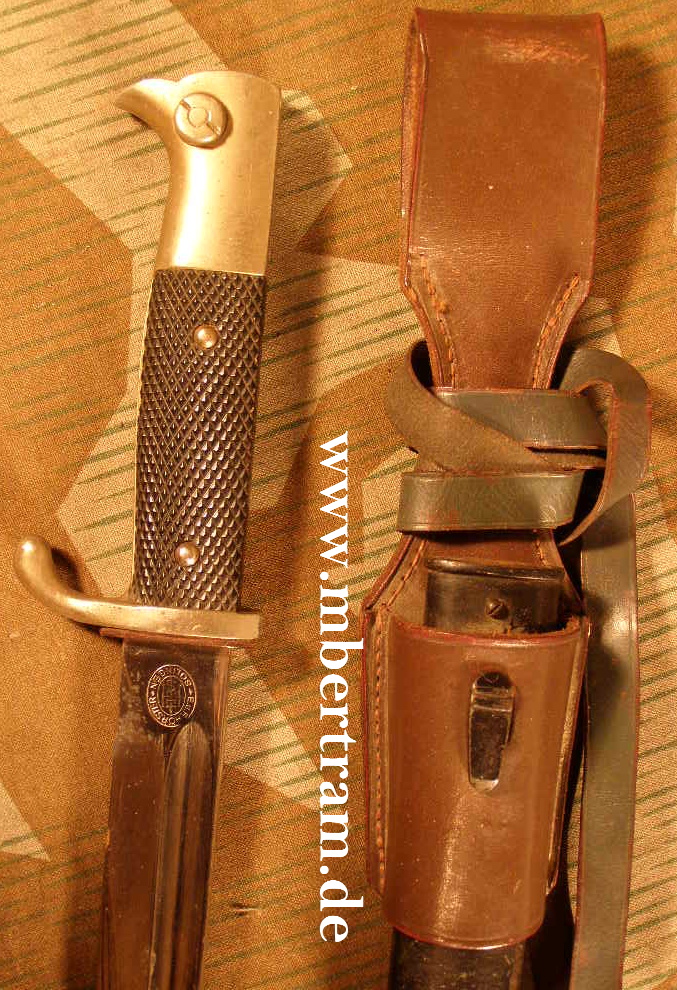 WH Ausgeh Seitengewehr KS 98, Portepee, Koppelschuh