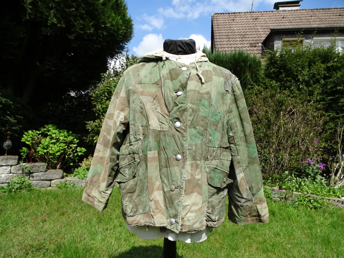 Wehrmacht Winter Wendetarnjacke Splittermuster / weiß