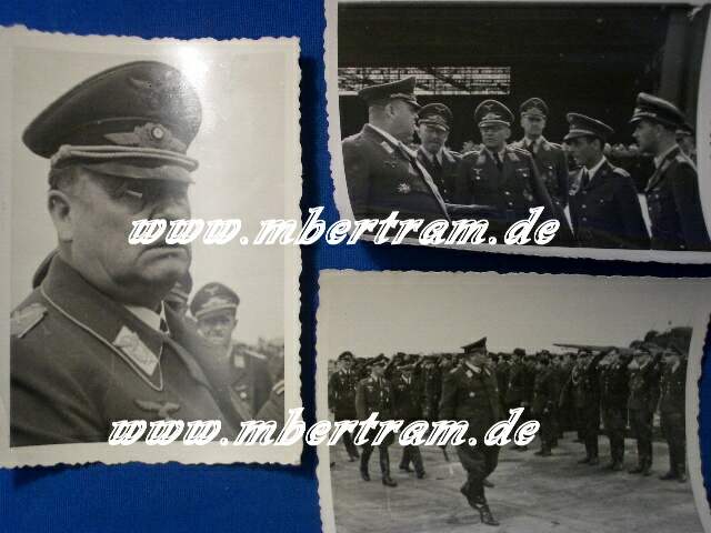 3 Fotos von Generalfeldmarschall der Luftwaffe Sperrle