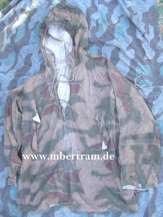 WH Sumpfmuster Tarnschlupfjacke für Scharfschützen mit Kapuze. SEHR SELTEN !!!.