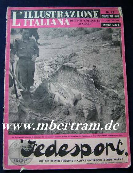 Deutsch/ ital.Truppenzeitung: L`illustrazione L Italiana. 1941