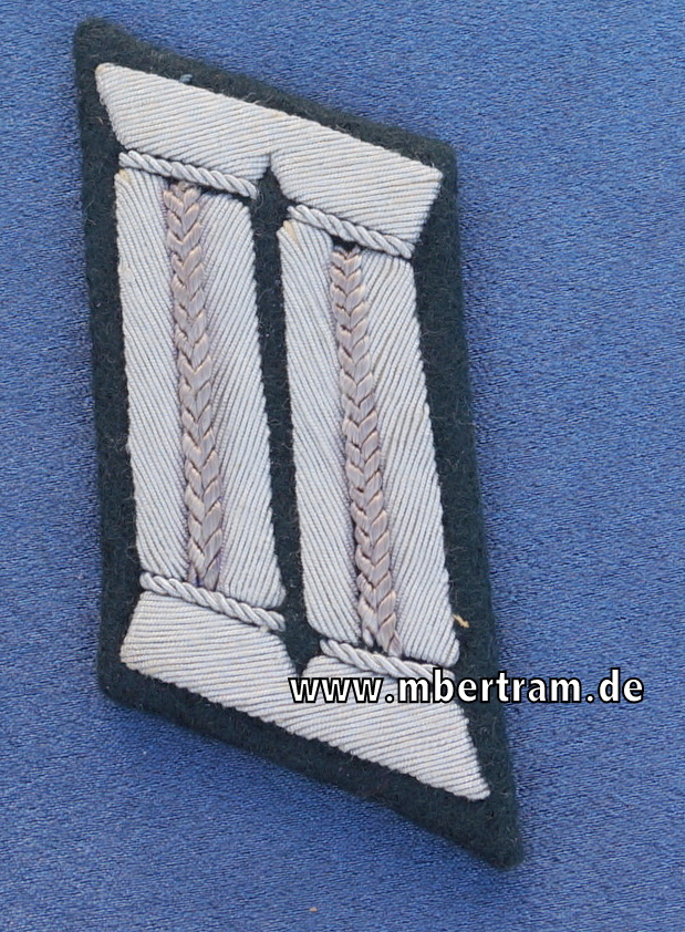 Einzel Kragenspiegel der Wehrmacht Heer Infanterie für Offiziere