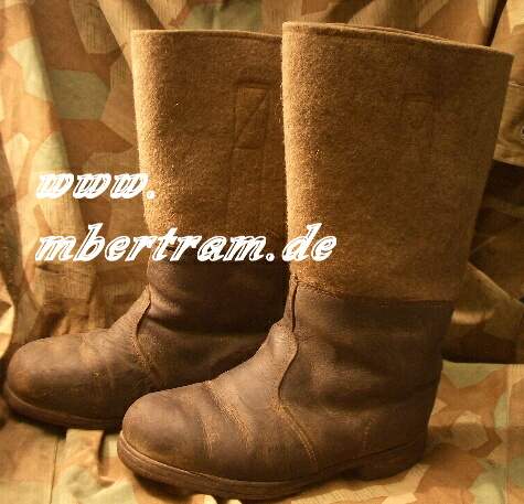 WH schwere Winterstiefel Mannschaften, Filzschaft um 1943