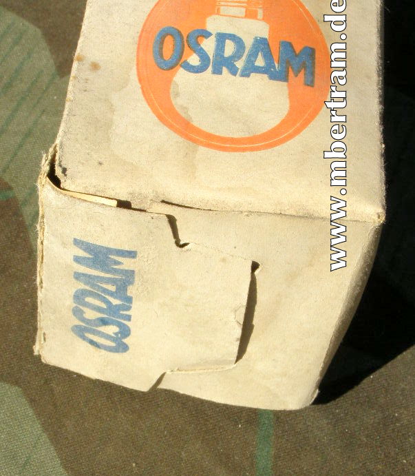 13551-10 Osram Luftschutz Lampe, 25 W, Verpackung, Anleitung