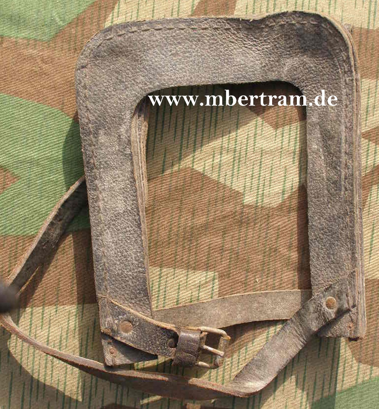 schwarzes Leder Futeral für den Feldspaten bro 43"