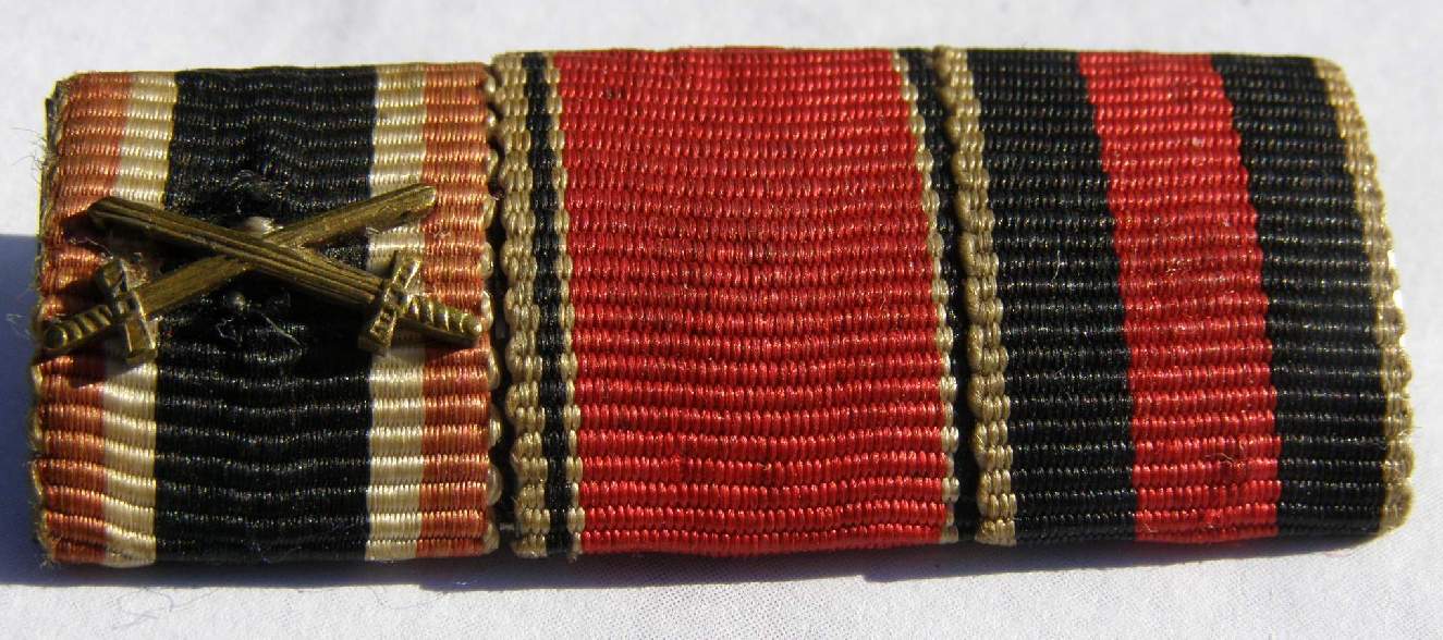 3er Bandspange: KvK.2., Med. 13. März 1938, Med.Okt. 1938