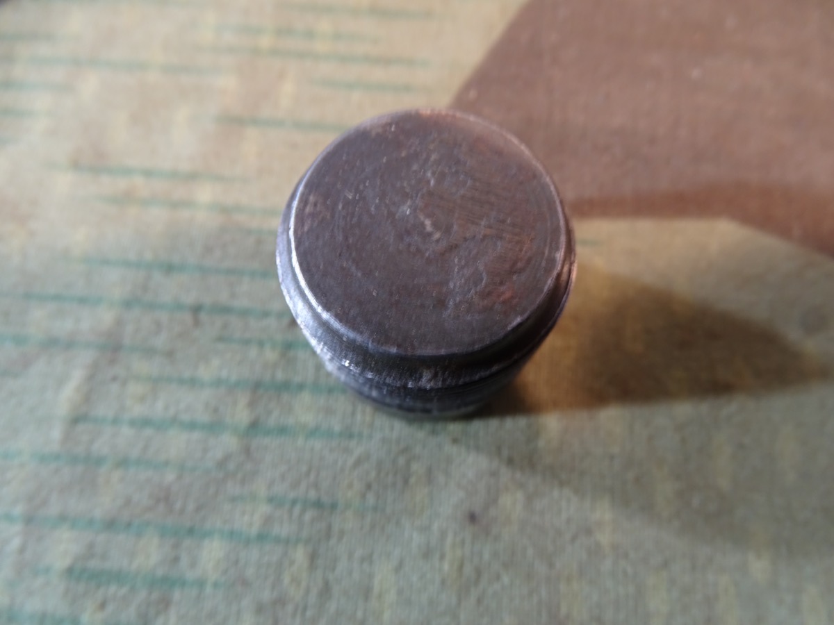 Kurzer Leuchtspur Einsatz für deutsche Wehrmachts 3,7cm Granaten, Länge ca. 23,5 mm, Zustand 2