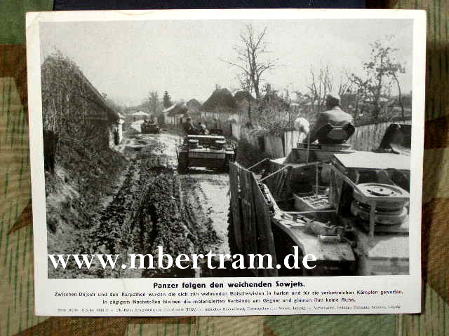 Vormarsch dt. Sturmgeschütze zw. Dnjester und Karpathen