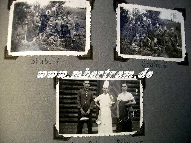 1705-11 RAD/ Reichsarbeitsdienst Dienstzeitalbum. RAD Abt. 5/86,Wehrmachts Dienstzeitalbum
