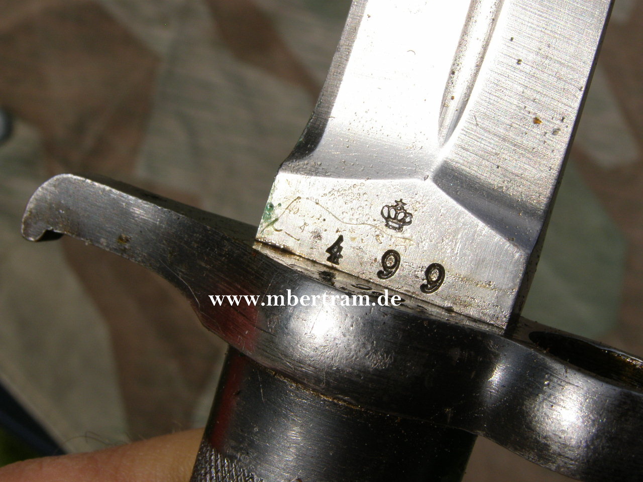 Schwedisches Messer Bajonett Modell 1896 mit Scheide